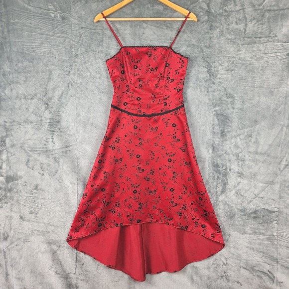 City Triangles Dresses & Skirts - Vintage City Triangles Dress 5/6 Y2K Burnout Velvet Whimsigoth Fairy Grunge Vamp